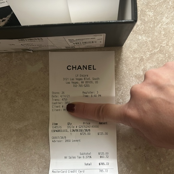 100% Authentic Chanel Espadrilles with box and 2 dust bags - Picture 10 of 11